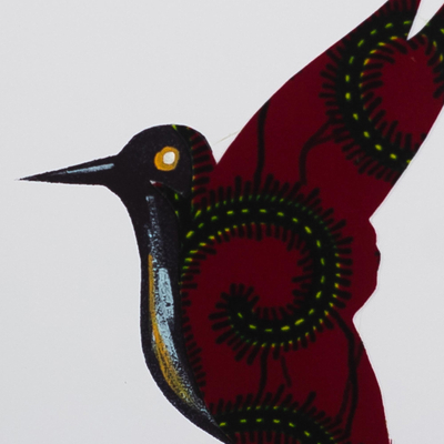 'I Believe I Can Fly  III' - Matted Acrylic Hummingbird Painting