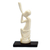 Bone statuette, 'Your Song' - Bone and Ebony Wood Music Statuette