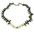 Agate beaded necklace, 'Evergreen Wood' - Agate and Recycled Plastic Beaded Necklace