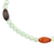 Cat's eye beaded necklace, 'Awuraba' - Cat's Eye and Recycled Glass Beaded Necklace
