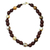 Halskette aus Achatperlen, 'Animwaa' – Halskette aus Achat und recycelten Glasperlen