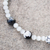 Perlenkette aus Achat und Katzenauge, 'Edufwa' - Halskette aus Perlen aus Achat und Katzenauge
