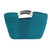 Natural fiber handle handbag, 'Saturday Market in Green' - Natural Fiber and Leather Handle Handbag