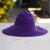 Sombrero de rafia - Sombrero de rafia tejido violeta
