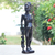 Ebony wood sculpture, 'Motherhood Hustle I' - Mother and Child Ebony Wood Sculpture (image 2) thumbail