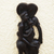 Ebony wood sculpture, 'Midnight Love' - Romantic Ebony Wood Sculpture (image 2b) thumbail