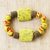 Recycled glass beaded bracelet, 'Mine Forever' - Recycled Glass Beaded Bracelet from Ghana