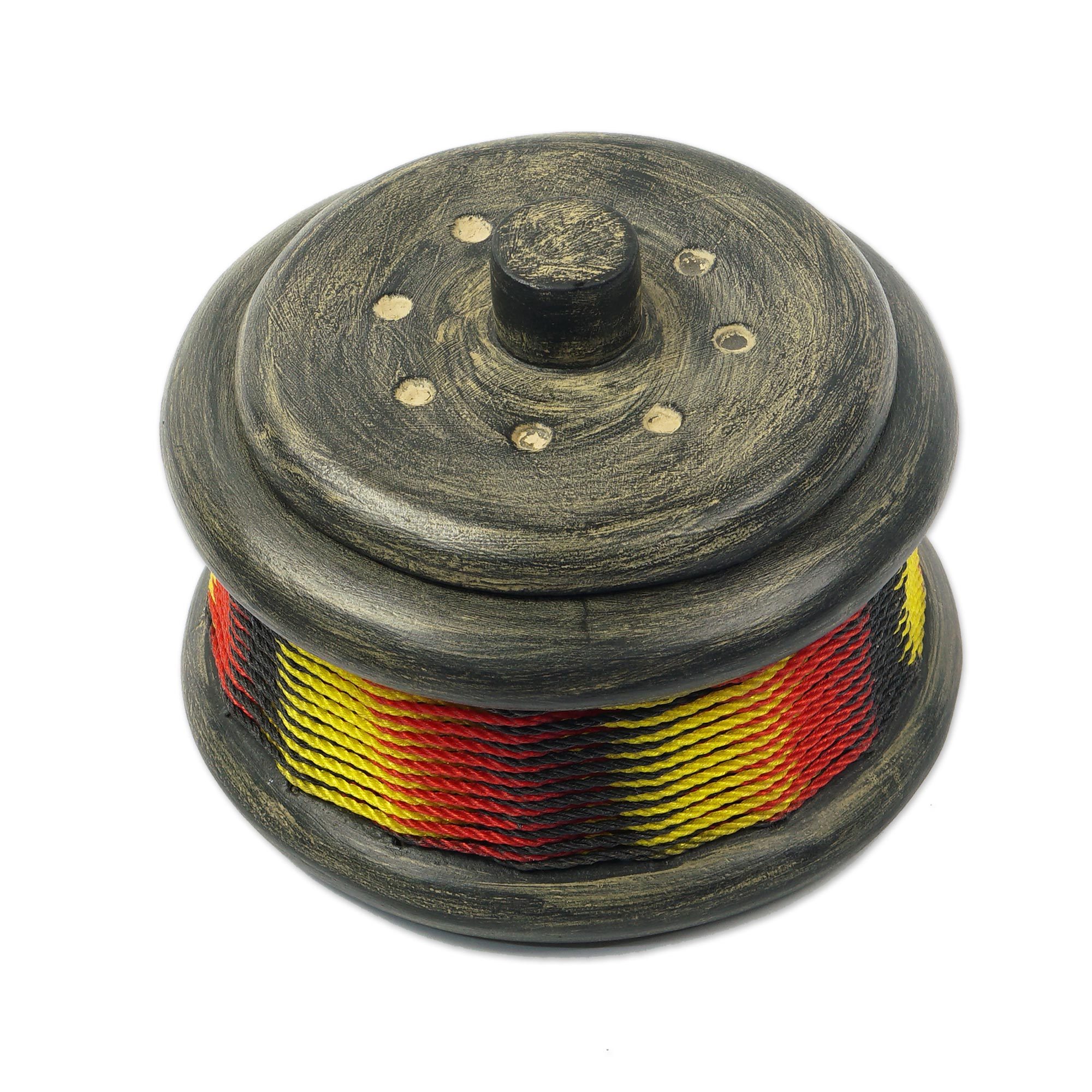 Ofram Wood Jewelry Box from Ghana Sie Sika NOVICA