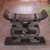Ashanti throne stool, 'Songhorn Lagoon' - Wood Throne Stool (image 2) thumbail