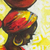 'Woman in Red' - Red and Yellow Acrylic Figure Painting on Canvas (image 2b) thumbail