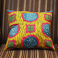 Cotton cushion covers, 'Deep Culture' (pair) - Artisan Made Cotton Cushion Covers (Pair)