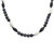 Halskette mit Achatperlen, 'Naya' – Halskette mit Achat- und recycelten Glasperlen