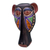 Máscara de madera africana - Máscara ecológica para perro con cuentas de madera de sésé