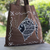 Baumwoll-Einkaufstasche - Braune Einkaufstasche aus Baumwolle mit Fischmotiv