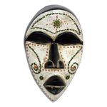 African wood mask, 'For the Dan People' - Hand Crafted African Sese Wood Mask