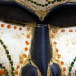 African wood mask, 'For the Dan People' - Hand Crafted African Sese Wood Mask