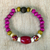 Eco-friendly beaded stretch bracelet, 'Red Beauty' - Eco-Friendly Glass Beaded Stretch Bracelet thumbail