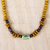 Umweltfreundliche Perlenkette „VIP“ – Perlenkette aus Holz und recyceltem Glas