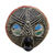Afrikanische Holzmaske, „Kwahu“ – handgefertigte afrikanische Sese-Holzmaske