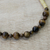 Halskette mit Tigerauge-Anhänger, „Ampoma“ – Umweltfreundliche Halskette mit Tigerauge-Perlen