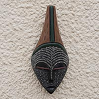 African mahogany wood mask, 'Elinam'