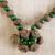 Eco-friendly beaded pendant necklace, 'Peace of Mind' - Eco-Friendly Beaded Pendant Necklace from Ghana (image 2b) thumbail