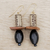 Eco-friendly dangle earrings, 'Grace Notes' - Handmade Eco-Friendly Beaded Dangle Earrings (image 2) thumbail