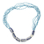 Eco-friendly beaded pendant necklace, 'Air Flow' - Eco-Friendly Beaded Pendant Necklace from Ghana