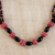 Umweltfreundliche Halskette mit Perlenanhänger - Handgefertigte Halskette mit Anhänger aus recycelten Perlen