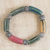 Eco-friendly ceramic beaded stretch bracelet, 'Color Spark' - Eco-Friendly Ceramic Beaded Bracelet from Ghana (image 2) thumbail