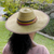 Leather-accented raffia sun hat, 'Shady Lane' - Woven Raffia Sun Hat from West Africa (image 2) thumbail