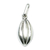 Sterling silver pendant, 'Cocoa Bean' - Handcrafted Polished Sterling Silver Pendant thumbail
