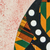Arte de pared de batik de algodón - Arte de pared de batik de algodón con máscara africana firmada de Ghana
