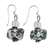 Eco-friendly beaded dangle earrings, 'Queen for a Day' - Eco-Friendly Dangle Earrings with Brass Hooks