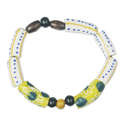 Eco-Friendly Stretch Bracelet from Ghana