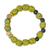 Eco-friendly beaded bracelet, 'The Only One' - Wood Bead and Recycled Glass Bracelet