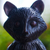 Wood sculpture, 'Cunning Master' - Handcrafted Sese Wood Raccoon Sculpture in a Dark Palette (image 2c) thumbail