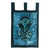 Batik cotton wall hanging, 'Blue in the Face' - Hand Crafted Batik Cotton Wall Hanging