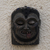 Máscara de madera africana - Máscara de pared de madera de sésé tallada a mano