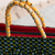 Cotton tote bag, 'Virtuous Woman' - Cotton Tote Bag with Beaded Straps from Ghana (image 2c) thumbail