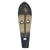 African wood mask, 'Benin' - Hand Painted Sese Wood Wall Mask