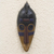 African wood mask, 'Take Flight' - Sese Wood Wall Mask with Bird Motif