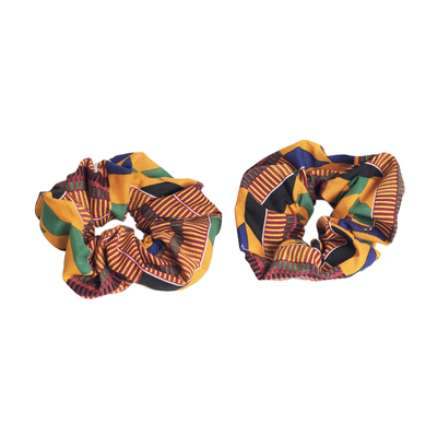 Haargummis aus Baumwolle, (Paar) - Paar Haargummis aus Baumwolle, handgefertigt in Ghana