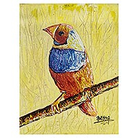 'Save the Wild Bird (Big)' - Bird Painting in Acrylic on Canvas Board