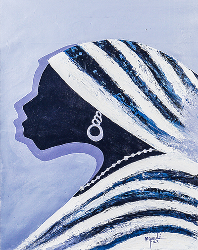 'The Bride' - Original Acrylic Painting from Ghana