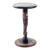 Wood accent table, 'Trumpeting Elephant' - Wood Pedestal Table with Elephant Theme