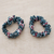 Cotton scrunchies, 'Dream' (pair) - Pair of Multicolor Scrunchies Handmade with Cotton in Ghana