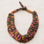 Cotton collar necklace, 'Your Destiny' - Multicoloured Cotton Collar Necklace Hand-crafted in Ghana