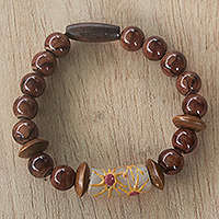 Eco-friendly beaded bracelet, 'Your Friend' - Hand Crafted Eco-Friendly Beaded Bracelet