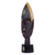 African wood mask, 'Future King' - Artisan Crafted African Wood Mask with Brass and aluminium